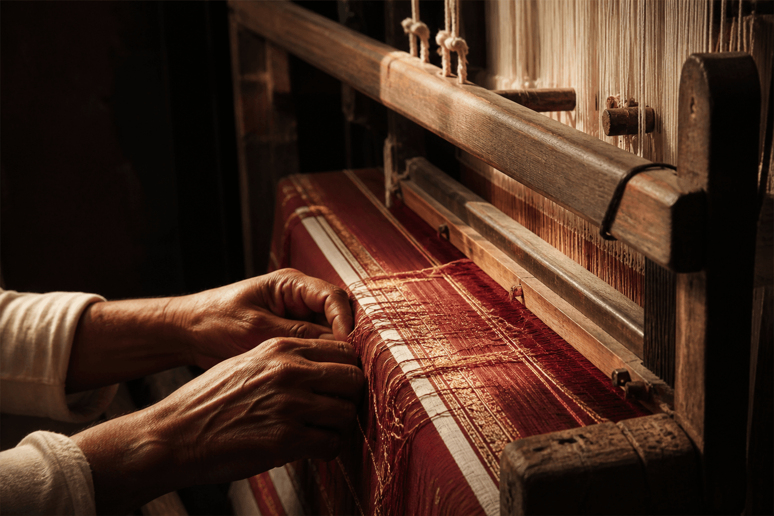 Traditional weaving detail
